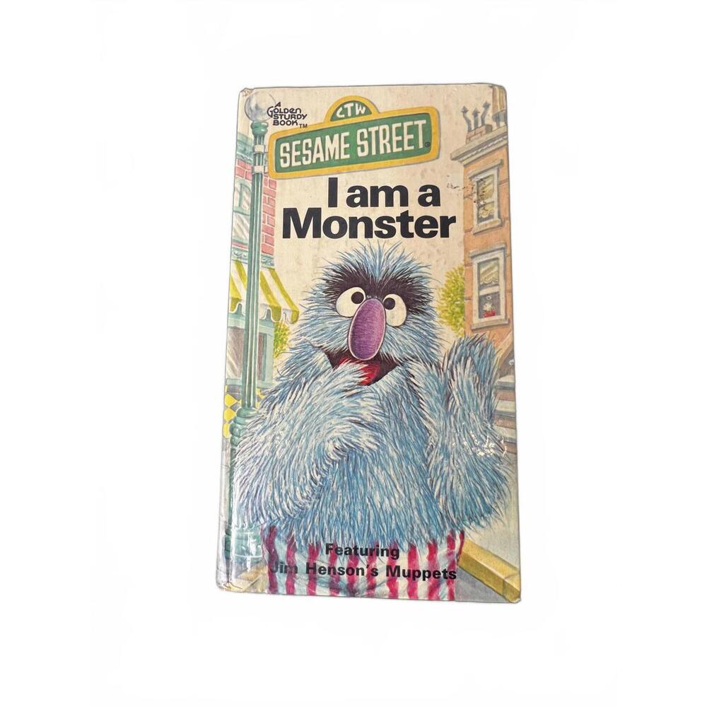 Vintage 1976 Sesame Street "I Am a Monster" Herry Monster